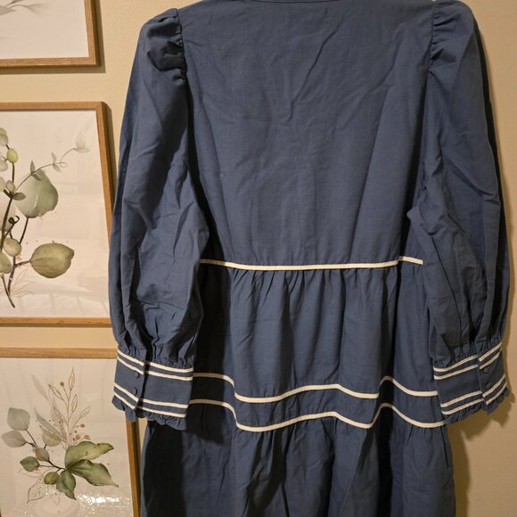 2X Womens blue & white dress - Picture 8 of 10